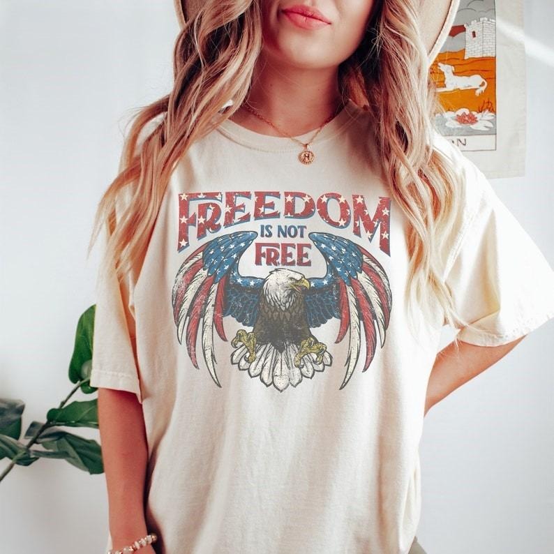 Retro 4th of July Tshirt, Red White and Blue, America shirt, Fourth of July Shirt, Vintage 4th of July, Independence Day...