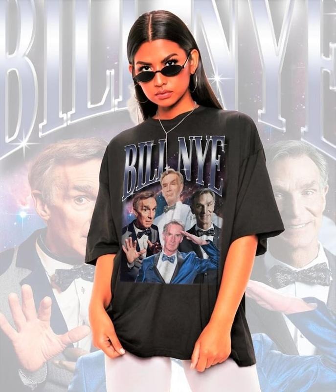 Retro BILL NYE Shirt-William Sanford Nye Tshirt The Sciece Guy Unisex Hoodie Sweatshirt | PrintMintTees.com