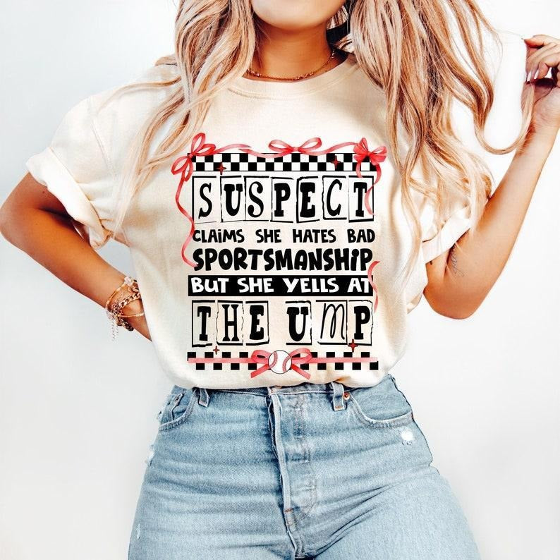 Retro Baseball Coquette Tshirt-sweatshirt-hoodie, Suspect Claims , Game Day Baseball sweatshirt, Funny Baseball hoodie,...