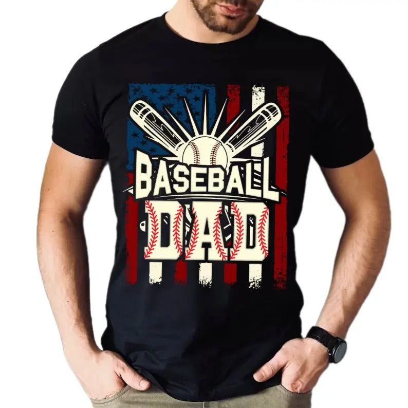 Retro Baseball Dad Shirt, Gift For Dad, Father's Day Shirt, Baseball Lovers Gift, Dad Life Shirt, Sport Dad Shirt,...