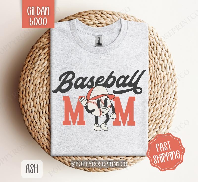 Retro Baseball Mom Shirt Gildan, Baseball Mom Women's Tee, Cute Baseball Mom Women's Tshirt Plus Sizes Hoodie Sweatshirt