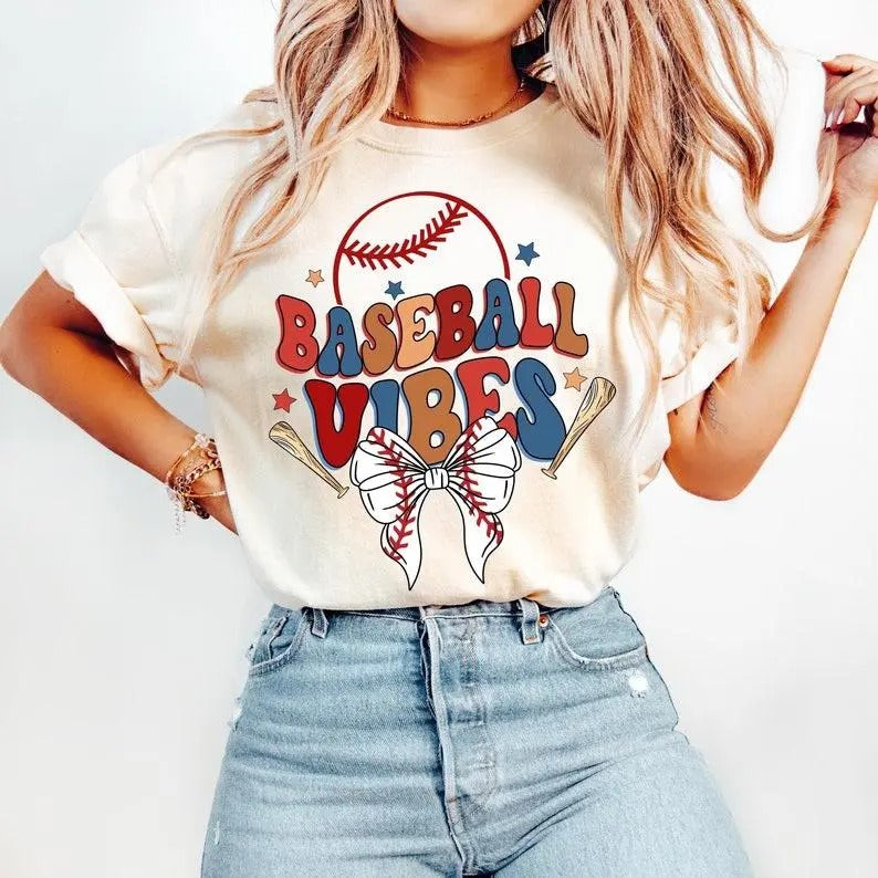 Retro Baseball Tshirt-sweatshirt-hoodie, Baseball Coquette tshirt, Game Day Baseball sweatshirt, Baseball Bow , Baseball...