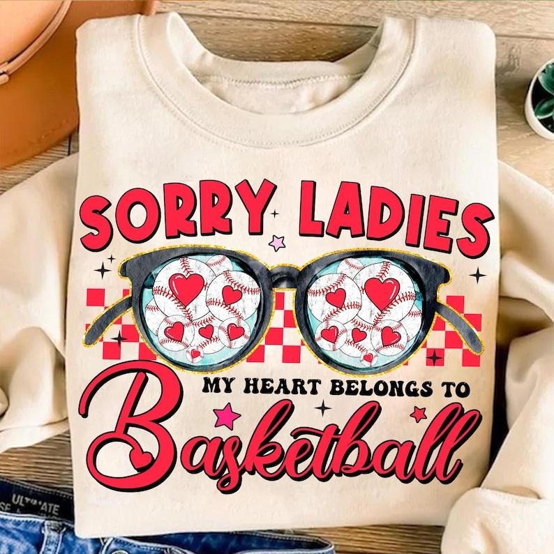 Retro Baseball Valentines Day  for Sorry Ladies my heart belongs to Baseball boy Valentines Sweatshirt Shirt Hoodie