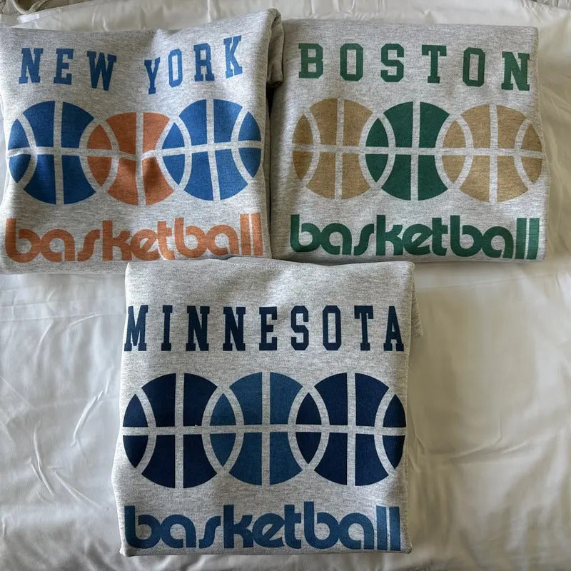 Retro Basketball Sweatshirt Comfortable Basketball Sweatshirt 1 Shirt Hoodie | PrintMintTees.com