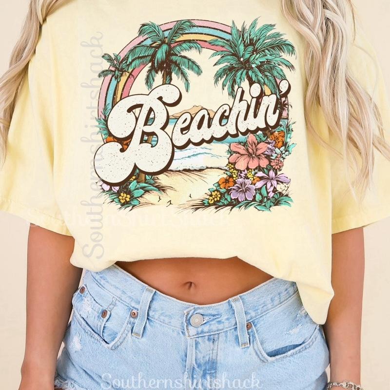 Retro Beachin T shirt  | Banana comfort colors T shirt top Hoodie Sweatshirt | PrintMintTees.com