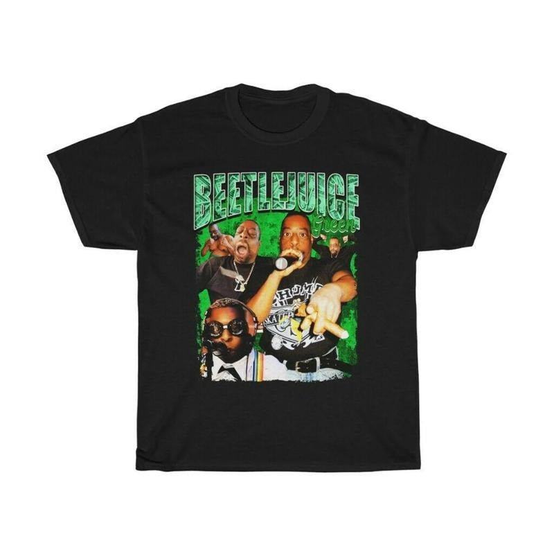 Retro Beetle juice Lester Green T Shirt, Funny Classic 90s Graphic Tee, Unisex,  Gift For Her Him Vintage Bootleg, Y2k...