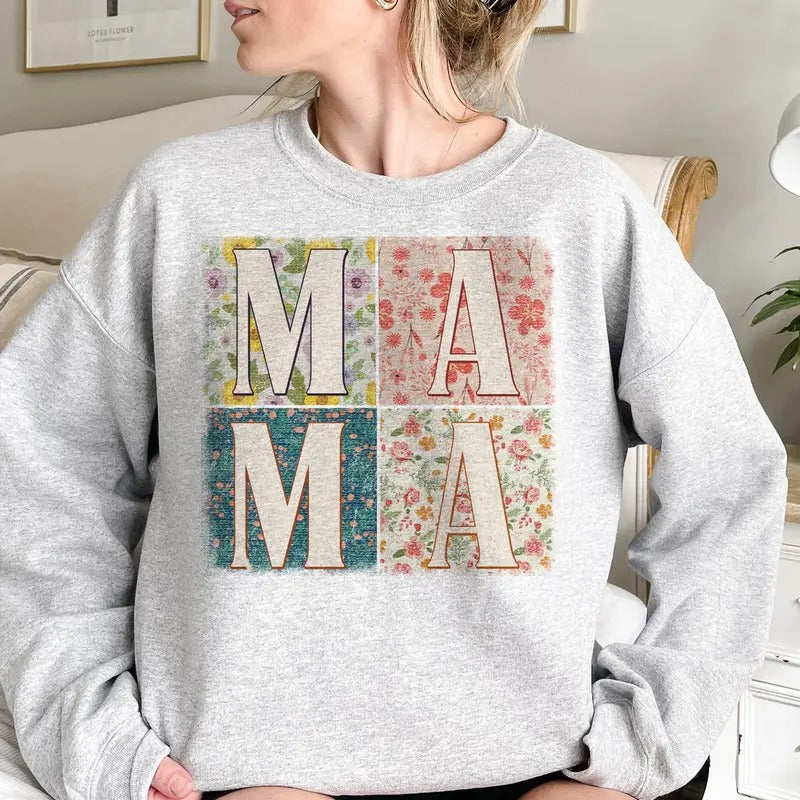 Retro Boho Mama shirt, Boho mama sublimation, Mama shirt, Mother's Day shirt Hoodie Sweatshirt | PrintMintTees.com