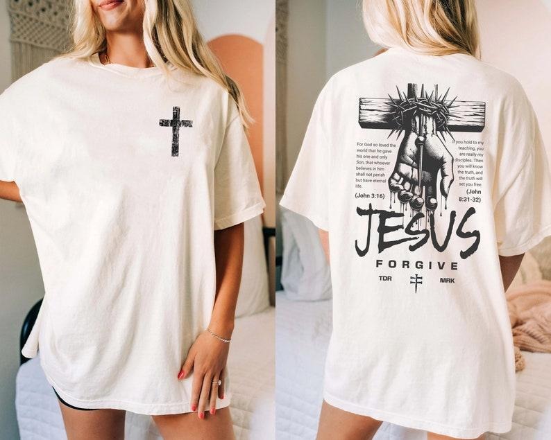 Retro Christian Shirt, Jesus T-Shirt, Christian Cross Shirt, Bible Verse Shirt, Jesus Tees Hoodie Sweatshirt