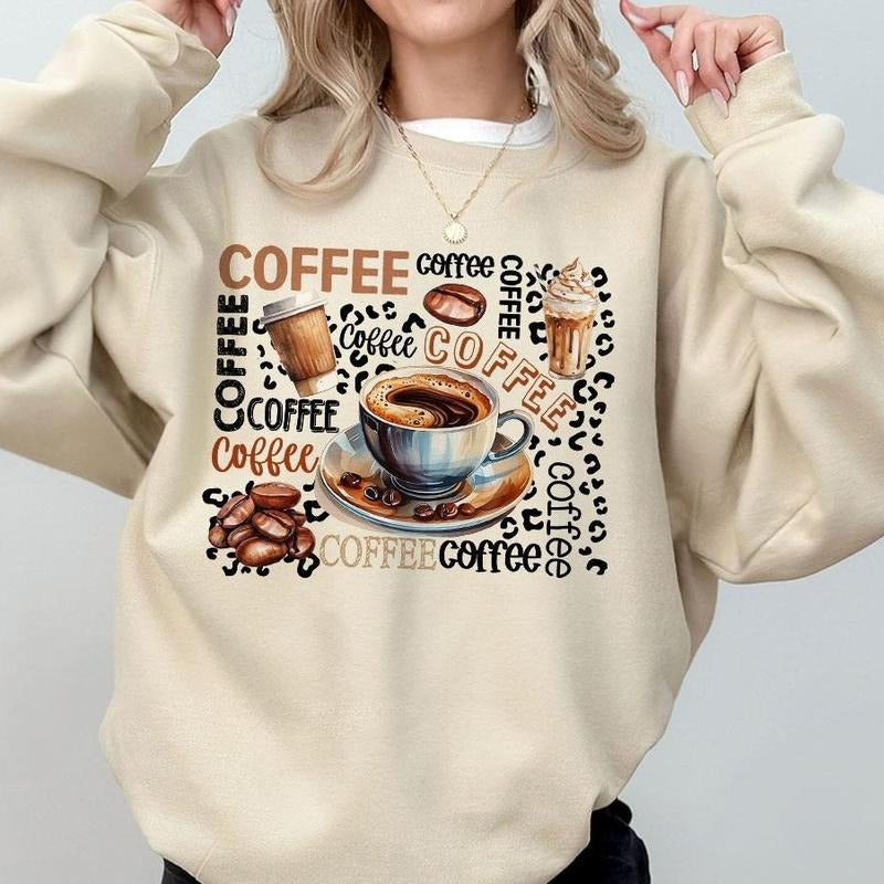 Retro Coffee T-shirt, Coffee Lover Sweatshirt, Funny Coffee Shirt, Teacher Coffee Shirt, Shirts For Women, Cute Tee For...