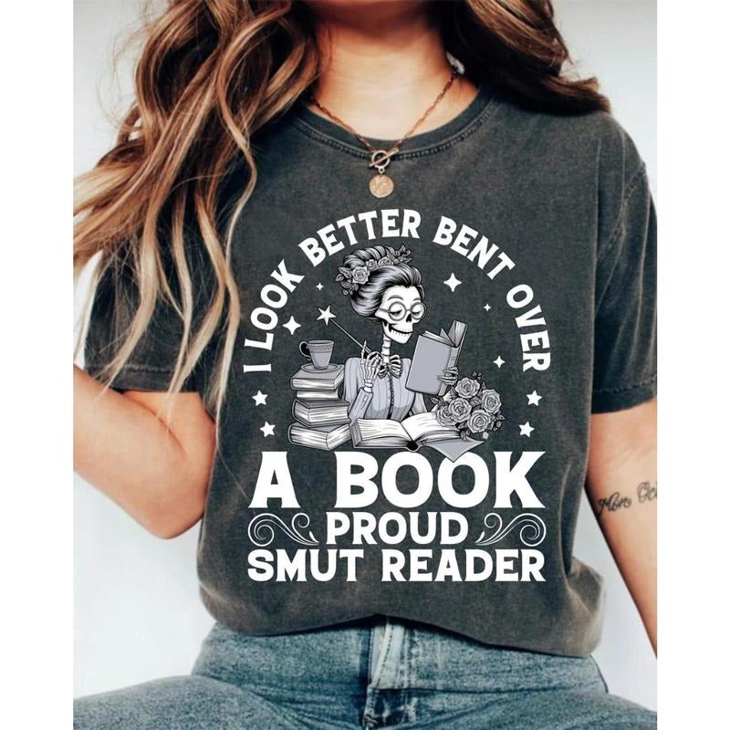 Retro Comfort I look Better Bent Over A Book Smut Reader Shirt, Literary Lover Shirt, Funny Reader Shirt, Bookworm Gift,...