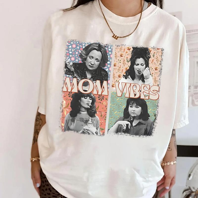 Retro Cool Moms Club T-Shirt, Mom Vibes Tee Shirt, Mom Life Sweatshirt, Cool Moms Sweater, 90s Mom Vibes Shirt, Mother's...