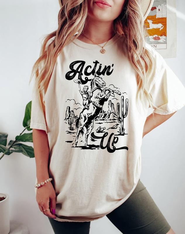 Retro Cowgirl Shirt, Western Graphic Tee, Western Shirt, Cowgirl Tshirt, Rodeo Shirts, Country Girl Western Shirts,...