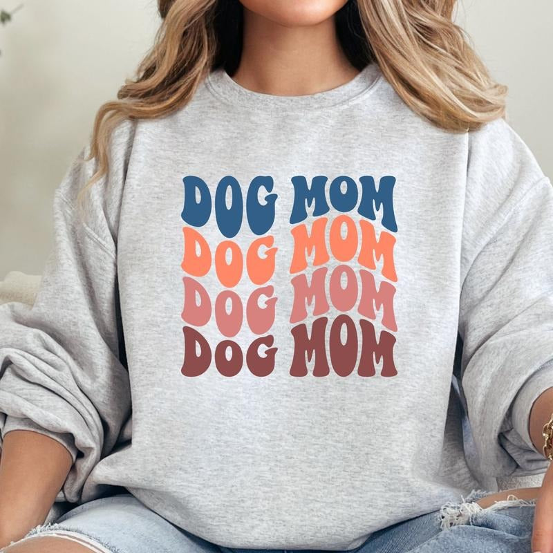 Retro Dog Mom Sweatshirt Shirt Hoodie | PrintMintTees.com