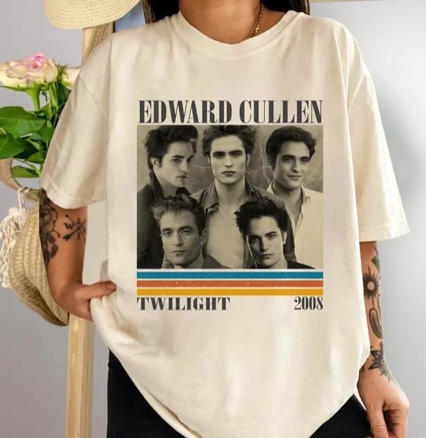 Retro Edward Cullen Shirt,  Edward Cullen Merch, Vintage Shirt, Edward Cullen Sweater Hoodie Sweatshirt | PrintMintTees.com