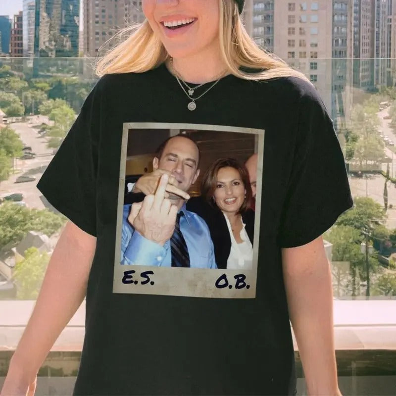 Retro Elliot Stabler And Olivia Benson, Law And Order SVU Movie Shirt - Top, Menswear Hoodie Sweatshirt | PrintMintTees.com