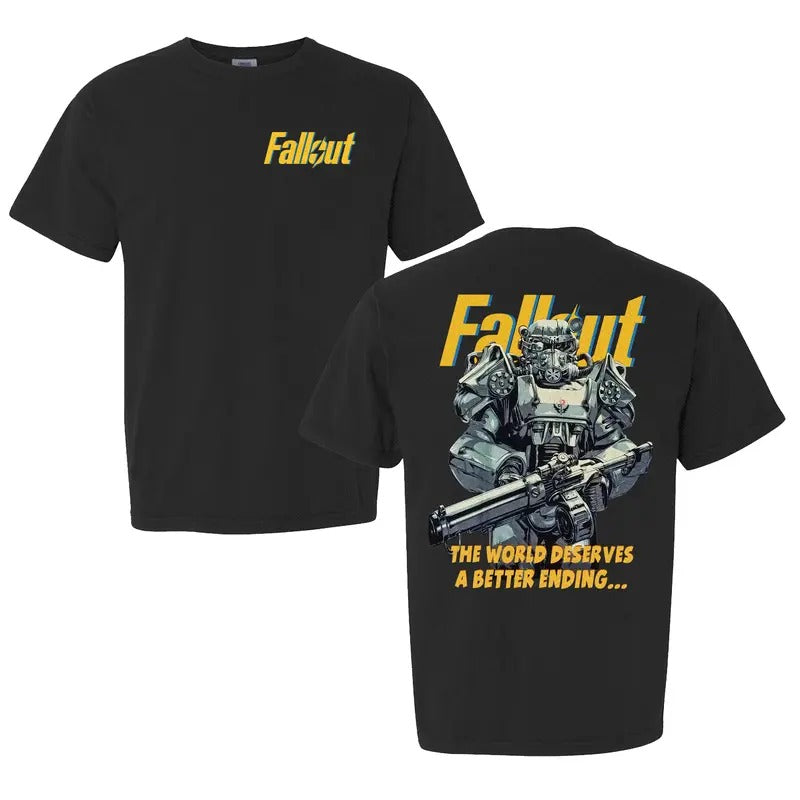 Retro Fallout Time Vintage Shirt, Fallout Inspired Fallout Time Tee, Unisex Classic Cotton Fallout Game Shirtstyle{n002}4...