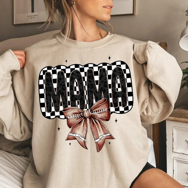Retro Football Mama Sweatshirt