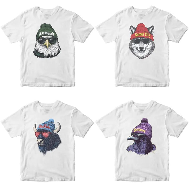 Retro Football Team T-Shirt, Vintage Mascot Graphic Tee, Unisex Sports Fan Crewneck, Football Shirt Hoodie Sweatshirt