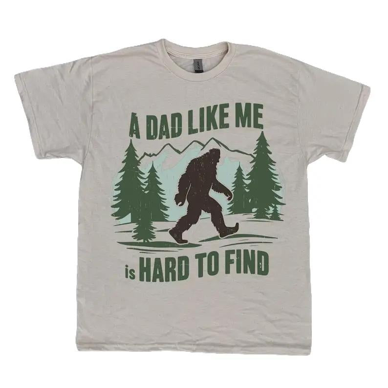 Retro Funny Bigfoot Dad Shirt, Funny A Dad Like Me Is Hard To Find T-Shirt, Popular Fathers Day Shirt, Fathers Day Gift,...