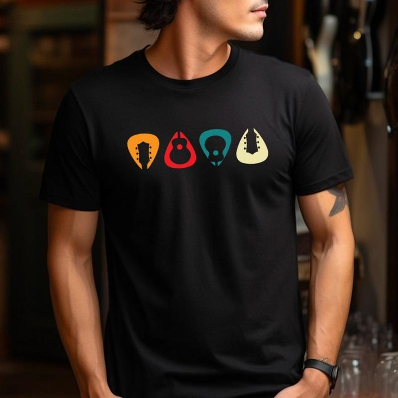 Retro Guitar Picks T-shirt
