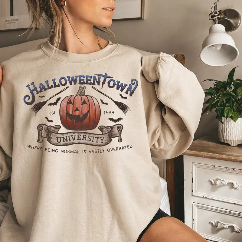 Retro Halloweentown University T-Shirt, Halloween Movie Nostalgia Shirt, Spooky Season Shirt Hoodie Sweatshirt