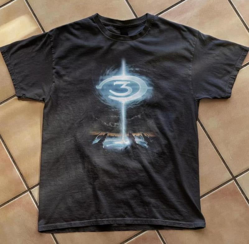 Retro Halo 3 Logo Vintage Gaming Shirt Y2k Promotional Vintage Y2k Streetwear Menswear Top Game Lover T-Shirts, Hoodie, Sweatshirt