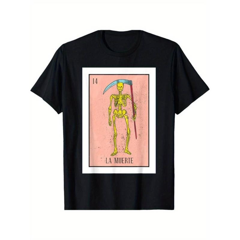 Retro La Muerte Lottery Card The Death Card Mexican Lottery T-Shirt Hoodie Sweatshirt | PrintMintTees.com