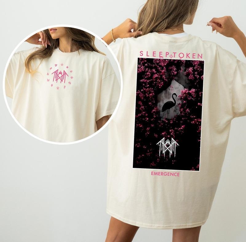 Retro Limited Sleep Token Emergence Unisex Shirt, Sleep Token Even In Arcadia Album Flamingo Tour 2025 Tee, New Song...
