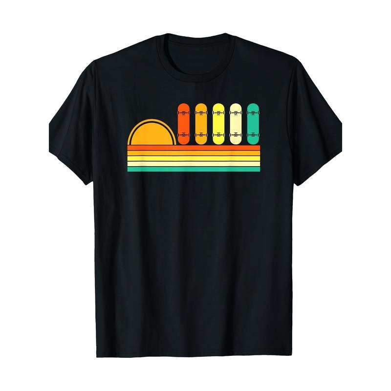 Retro Love Skateboard T-shirt 100% cotton T-shirt Made in USA Hoodie Sweatshirt | PrintMintTees.com
