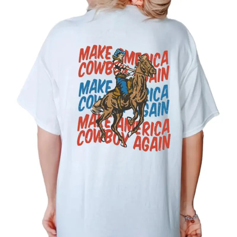 Retro Make America Again Shirt, Western 4th Of July Shirt, Country Vintage Shirt, 1776 Shirt, Unisex T-Shirt, Gifts For...