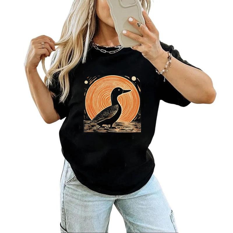 Retro Mallard Duck Hunting Apparel Cute Unisex Hoodie T-shirt Sweatshirt Hunters Cotton Womenswear | PrintMintTees.com