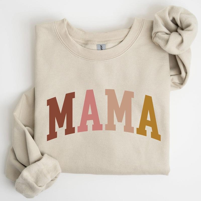 Retro Mama Collegiate, Mom, Mother's Day Gift Sweatshirt Shirt Hoodie | PrintMintTees.com