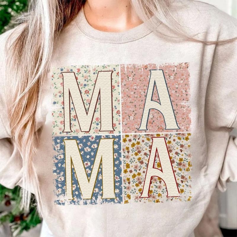 Retro Mama Sweatshirt, Flower Mama Tee Shirt, Floral Mama Sweater, Retro Floral Mama T-Shirt, Groovy Mommy T-Shirt, Cool...