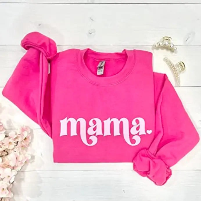 Retro Mama Sweatshirt, Mama Sweatshirt, Hoodie, T-Shirt | PrintMintTees.com