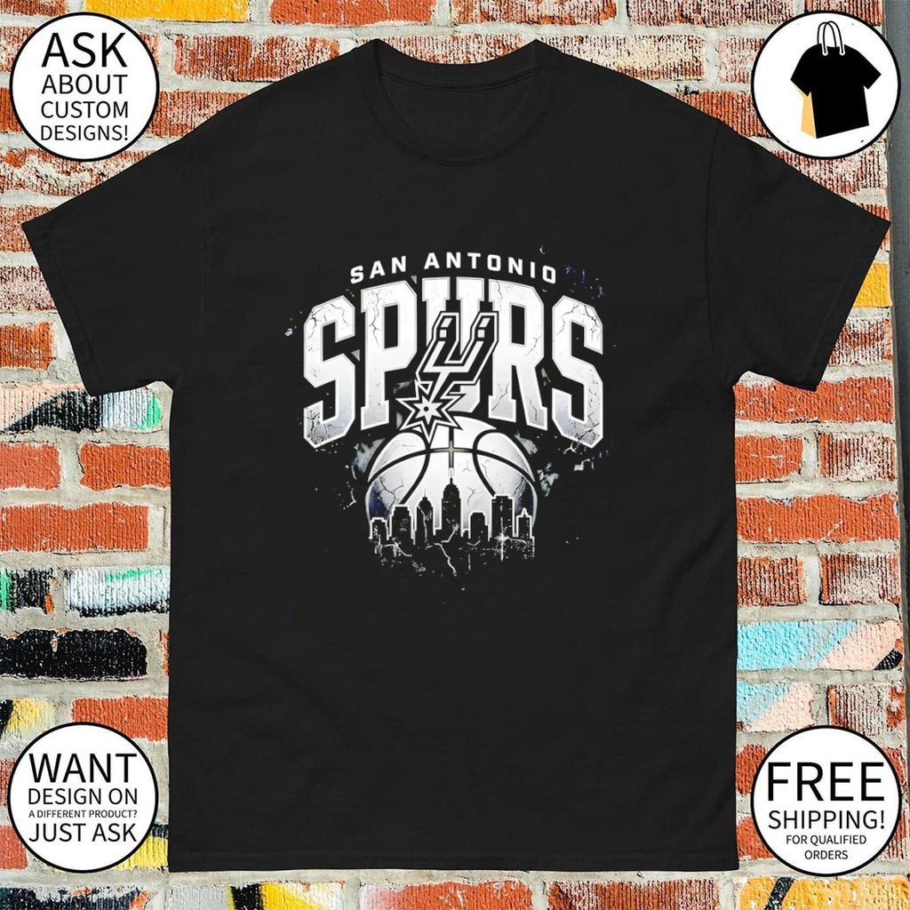 Retro NBA Streetwear Graphic San Antonio Spurs shirt