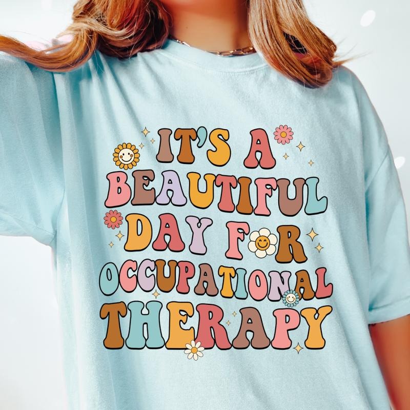 Retro Occupational Therapy Shirt, Cute OT Shirt, Special Education Shirt, Funny Therapist Shirt, Aesthetic Therapy Shirt,...