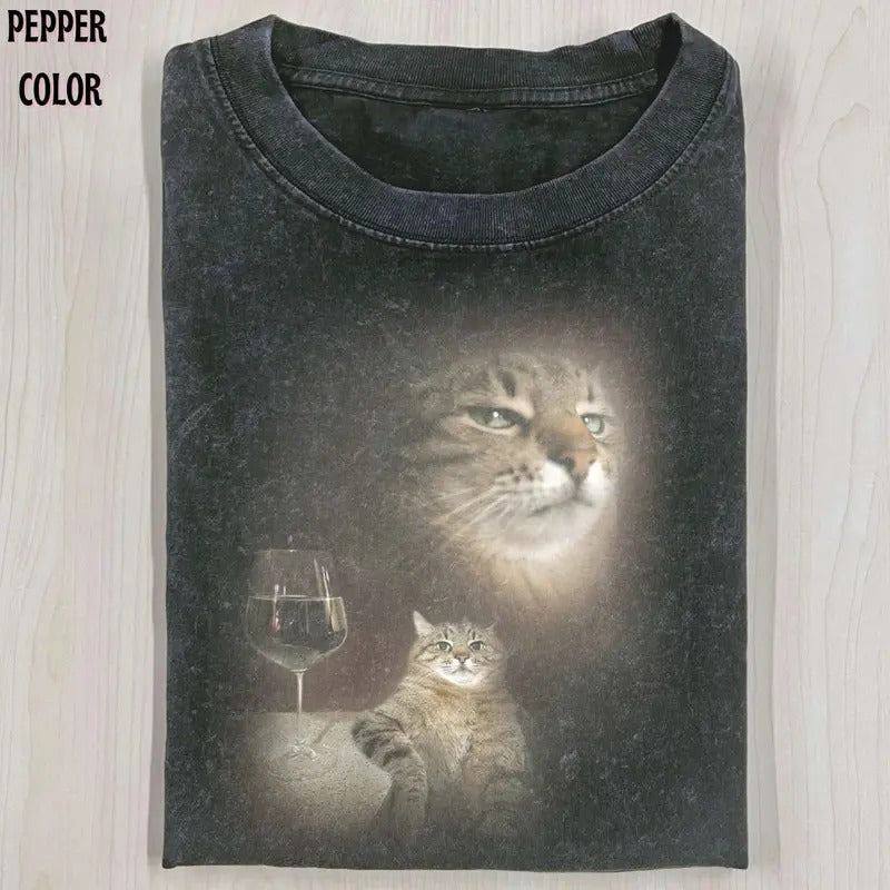 Retro Pet Portrait T-Shirt for Women - Funny Vintage Graphic Tee - Tshirt, Streetwear Hoodie Sweatshirt | PrintMintTees.com
