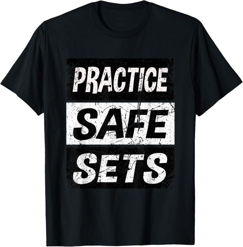 Retro Practice Safe Sets Shirt Weight Lifting Shirt Gym T-Shirts, Hoodie, Sweatshirt