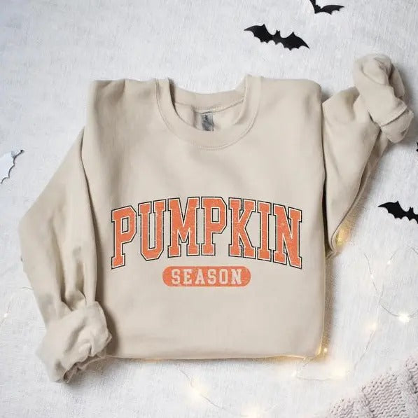 Retro Pumpkin Season Sweatshirt - Shirt- Hoodie, Autumn Fall Sweatshirt, Halloween Thanksgiving Shirt, Pumpkin Halloween...