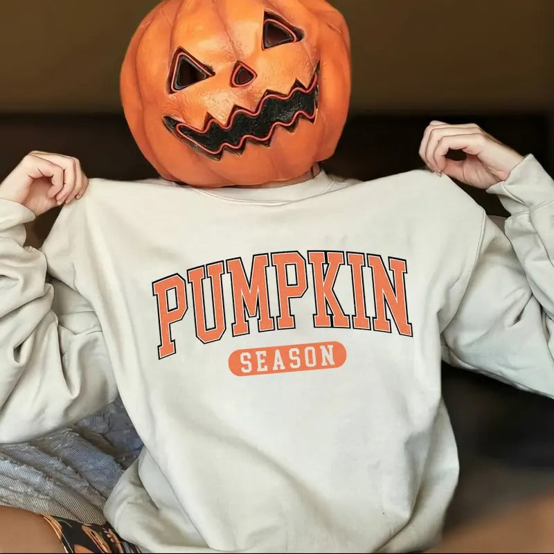 Retro Pumpkin Season Sweatshirt, Pumpkin Season Shirt, Spooky Season Halloween Shirt, Autumn Fall Sweatshirt, Halloween...