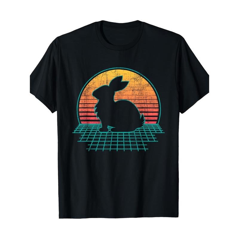Retro Rabbit Lover - Zookeeper Bunny Breeder Veterinarian 100% Cotton T-Shirt made in usa Hoodie Sweatshirt