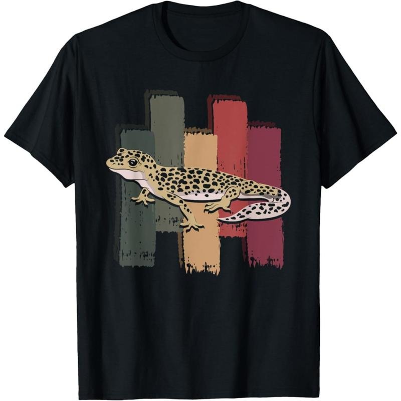 Retro Reptile Lizard Animal Pet Leopard Gecko T-Shirt made in usa Hoodie Sweatshirt | PrintMintTees.com