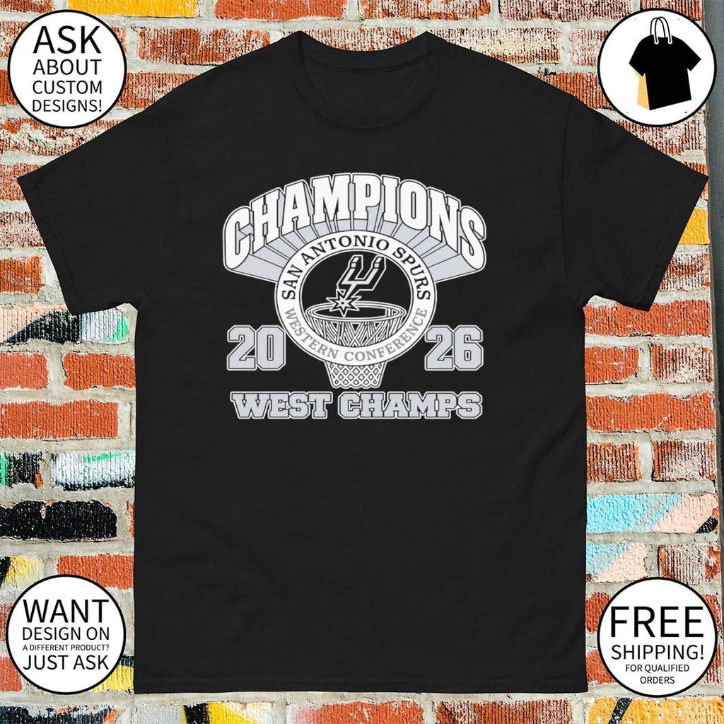 Retro San Antonio Basketball 2026 Spurs West Champs shirt