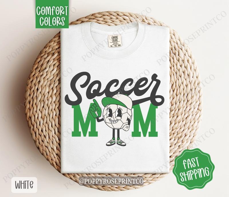 Retro Soccer Mom Comfort Colors Mom Soccer Mom Shirt Hoodie Sweatshirt