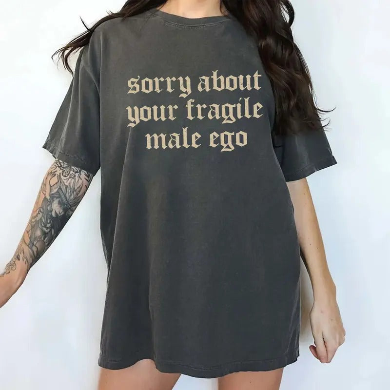 Retro Sorry About Your Shirt Comfort Colors, Women's Rights Tees, Funny T-shirt, Empowerment Women's Tops, Soft Cotton...