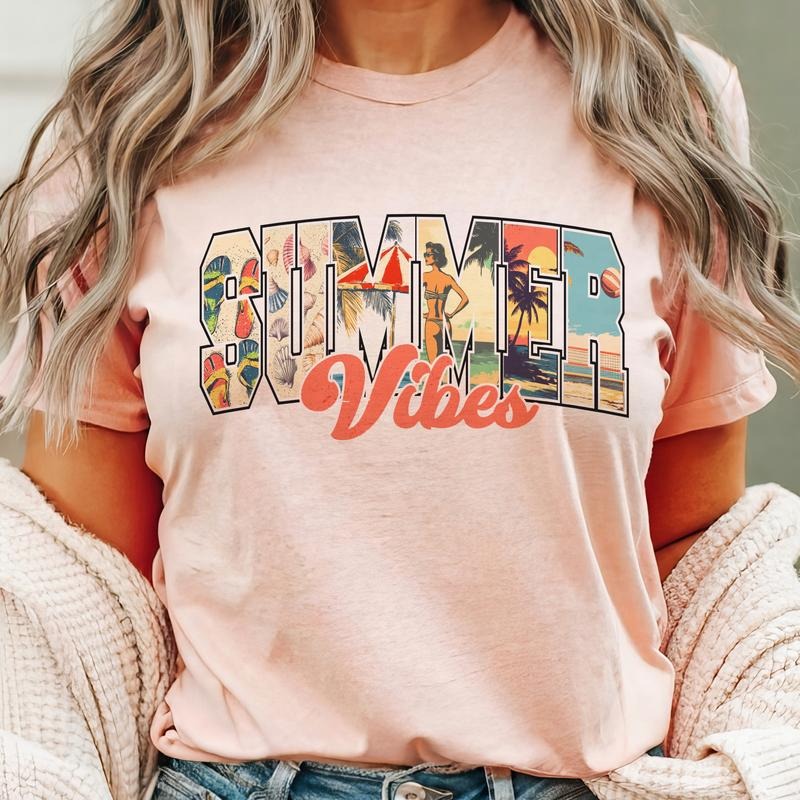 Retro Summer Beach Summer Vintage Casual Summer Shirt Lightweight Ocean Vacation Top T-Shirts, Hoodie, Sweatshirt