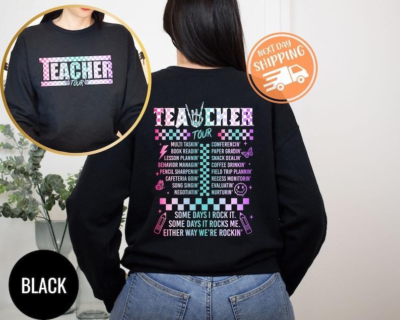 Retro Teacher Tour Shirt, gift for Teacher Shirt, ABCD Teacher Tour Shirt, End of Year Shirt, Teacher Gift Shirt, Teacher...