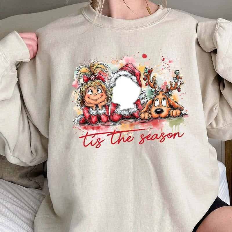 Retro Tis The Season Christmas Shirt, The Gricn X-mas Shirt, Retro Grinc Sweatshirt, Trending Christmas Shirt. Christmas...