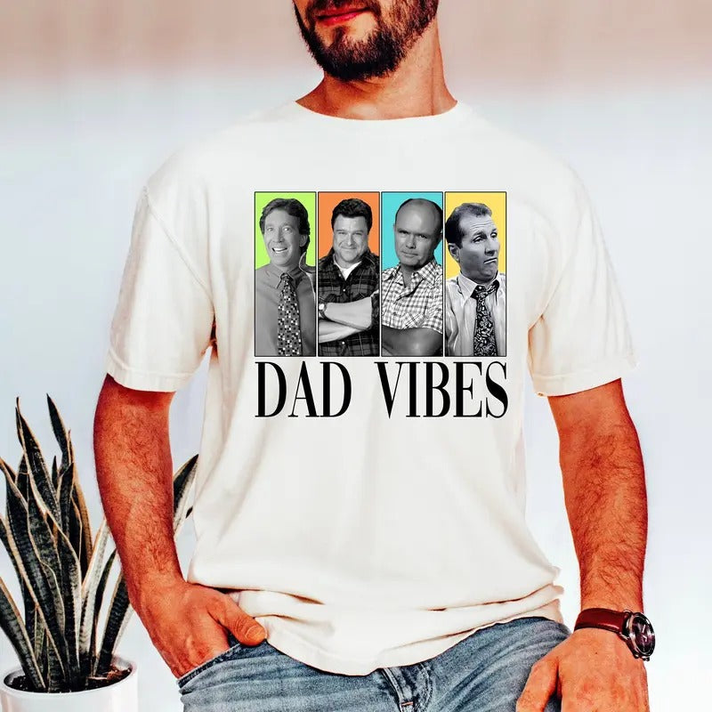 Retro Trendy Dad Shirt, Dad Vibes Shirt, New Dad, Funny Dad Gifts, Cool Dad, Dad Shirt, Fathers Day Gift, Husband Gift,...