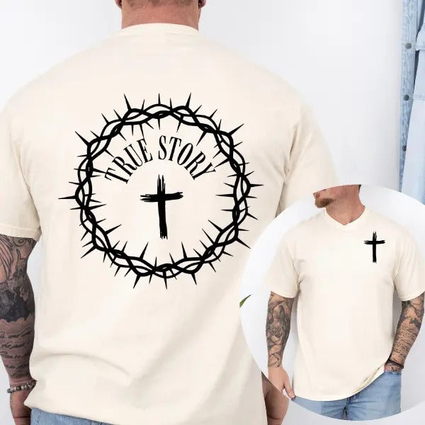 Retro True Story Comfort Jesus Religious Faith Unhinged Jesus Shirt Christian Bible Verse Christian Casual Top T-Shirts, Hoodie, Sweatshirt